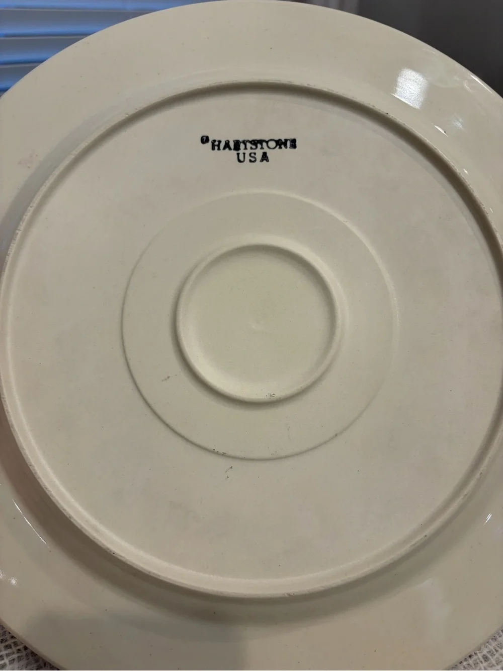 VINTAGE Hartstone Pottery pink Heart Plate/ platter, 12” folk art, Cottagecore